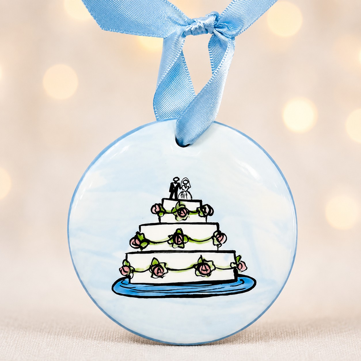 Wedding Cake Ornament.